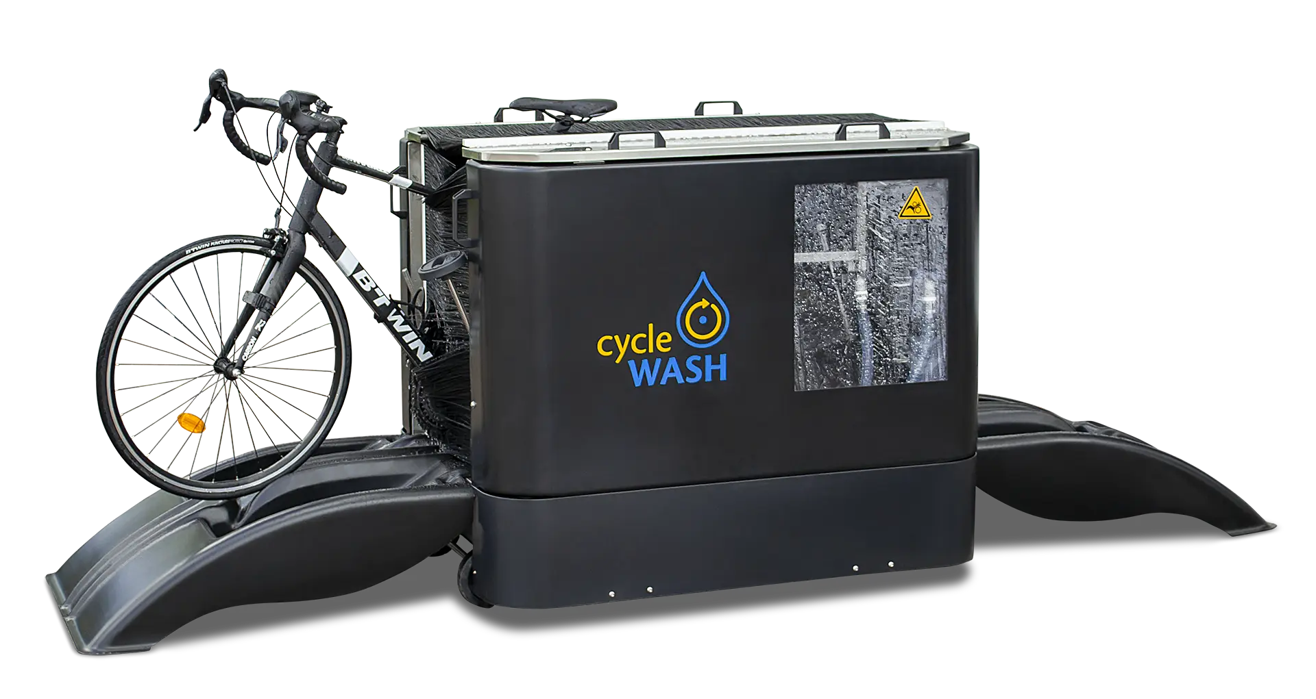 cycleWASH mini DUO Black with Bike 2