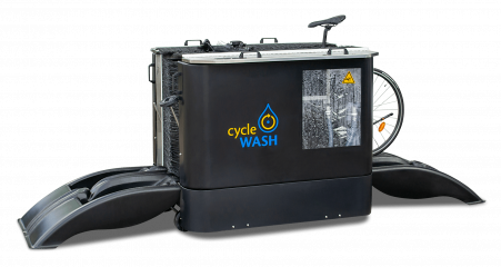 cycleWASH Mini Basic Black mit Bike 1